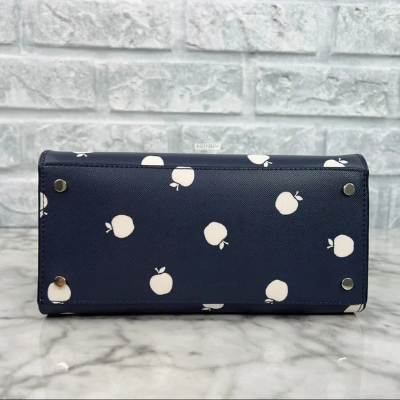 Kate Spade Staci Orchard Toss Apple Small Satchel Crossbody - Picture 6 of 11